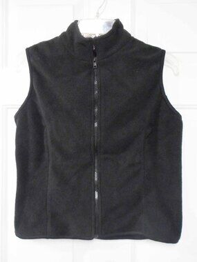 Black Fleece Vest - 3 liquor brands embroidery - Size Medium - New